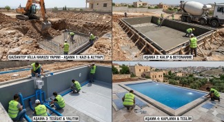 Körkün Villası: 4x8 Taşmalı Havuz Projesi – Profesyonel Kurulum ve Teslimat