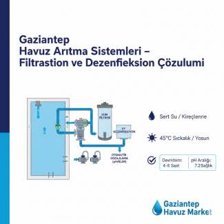 Gaziantep Havuz Arıtma Sistemleri – Filtrasyon ve Dezenfeksiyon Çözümleri