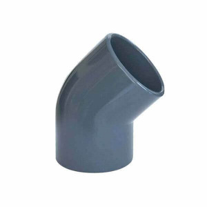 U-PVC Yapıştırma Açık Dirsek 45° (PN16)